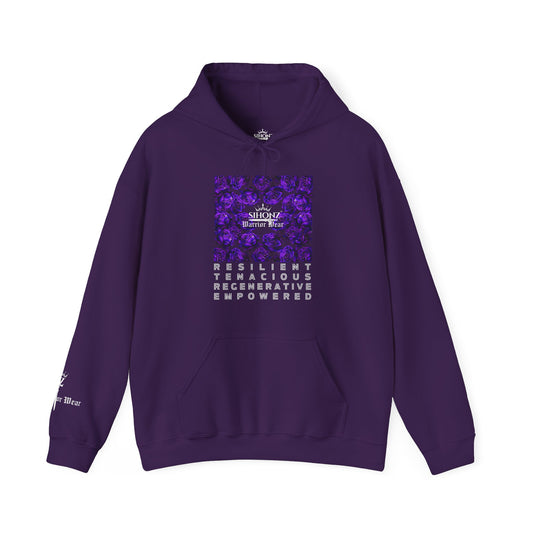 Purple Blossom Warrior Unisex Heavy Blend™ Hooded Sweatshirt