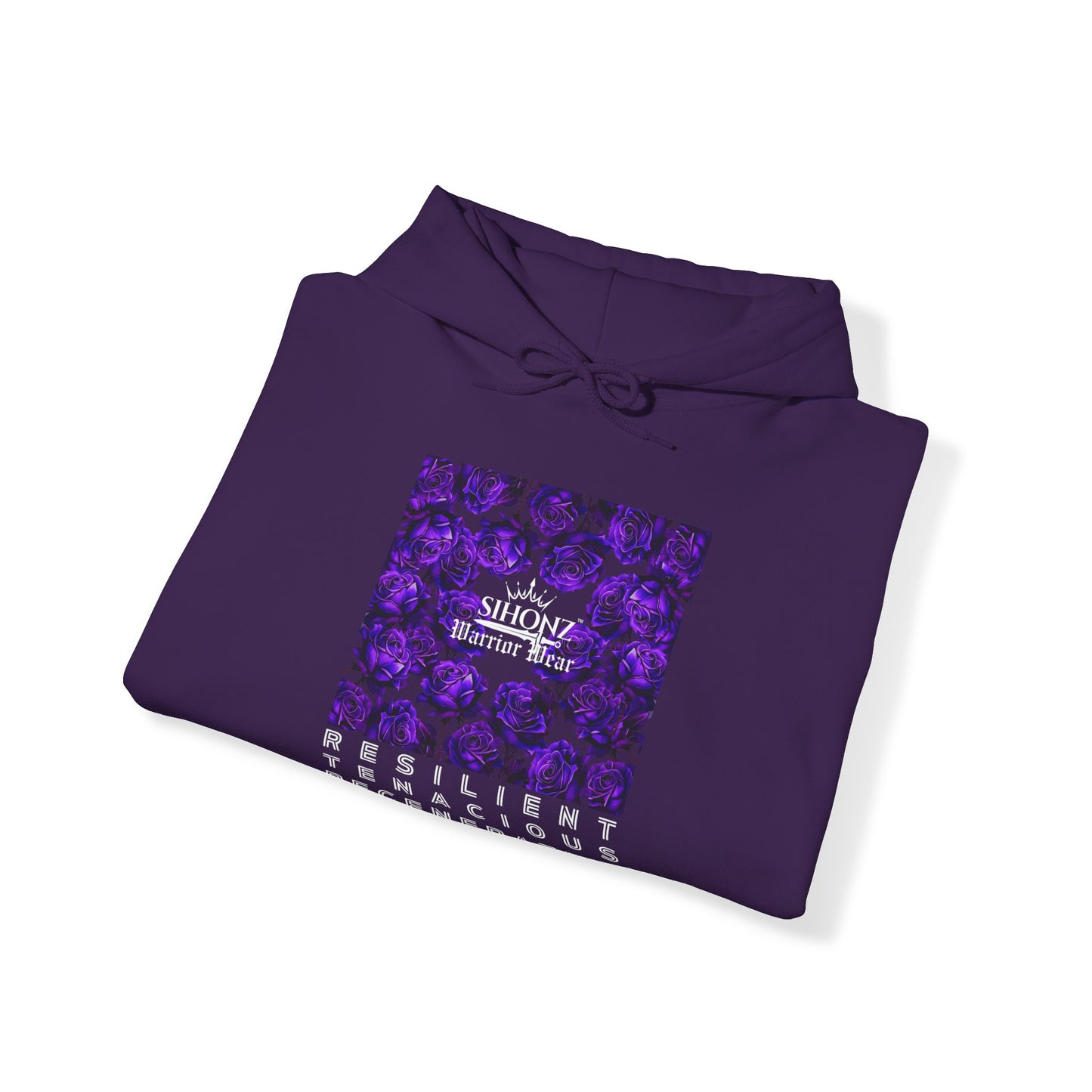 Purple Blossom Warrior Unisex Heavy Blend™ Hooded Sweatshirt