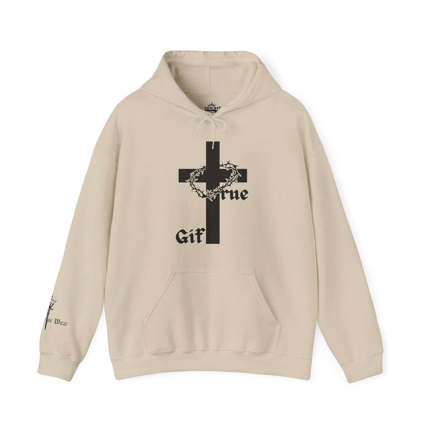 Sand - True Gift Cross Unisex Heavy Blend™ Hooded Sweatshirt