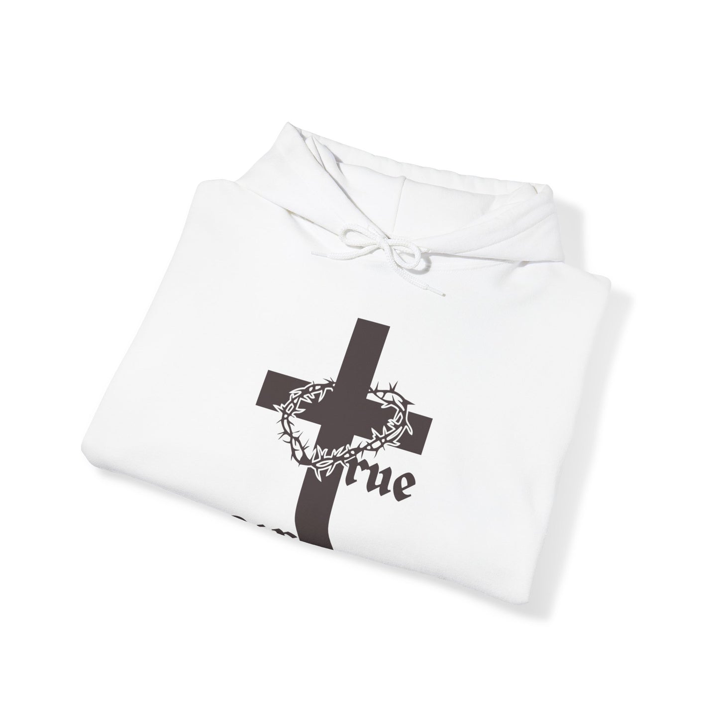 White - True Gift Cross Unisex Heavy Blend™ Hooded Sweatshirt